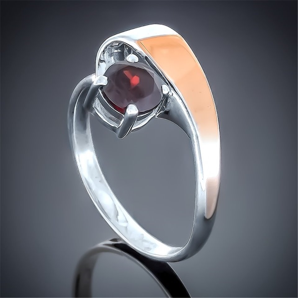 Перстень 406 гранат Rh Timofeev