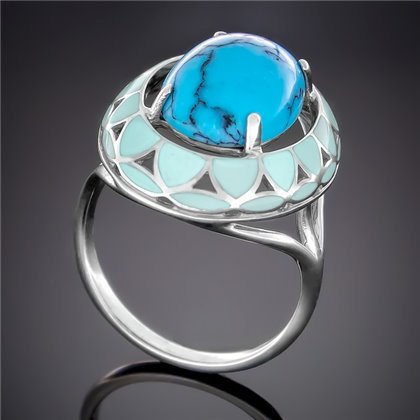 Перстень 401 бірюза Rh Timofeev