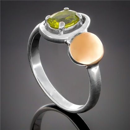 Перстень 399 хризоліт Rh Timofeev
