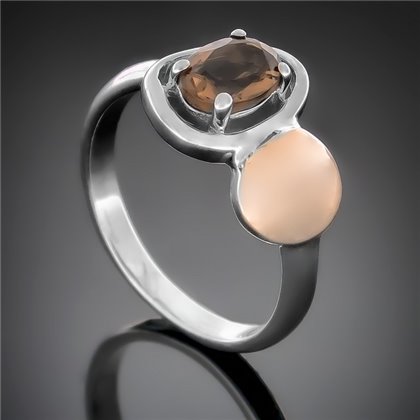 Перстень 399 раухтопаз Rh Timofeev