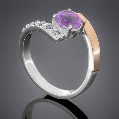 Перстень 391 аметист Rh Timofeev
