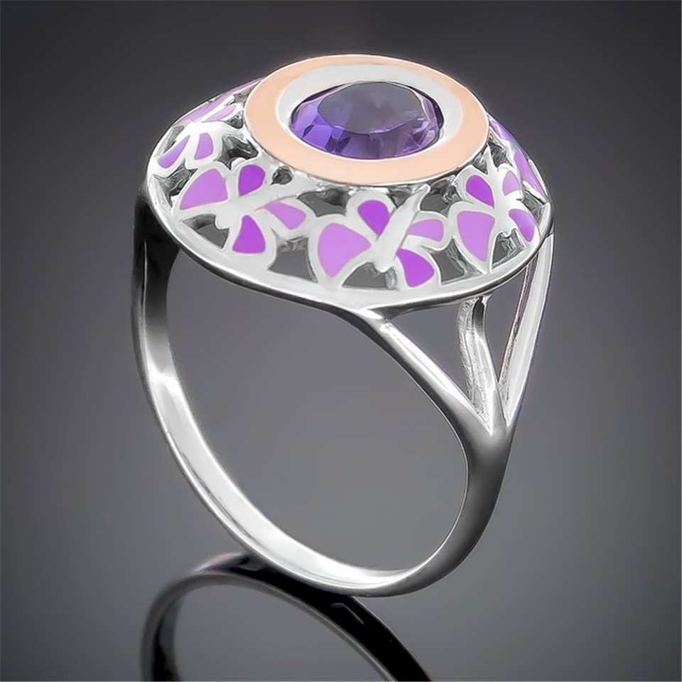 Перстень 390 аметист Rh Timofeev