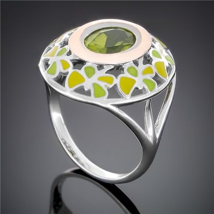 Перстень 390 хризоліт Rh Timofeev