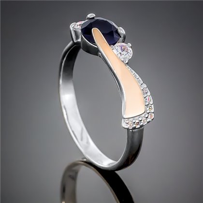 Перстень 389 альпініт синій Rh Timofeev