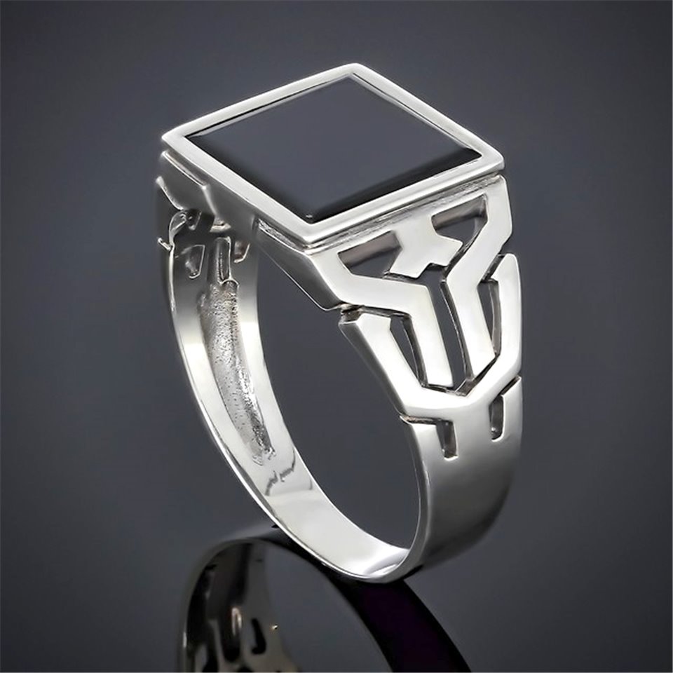 Перстень 588 онікс імітація Rh Timofeev