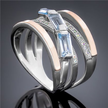 Перстень 383 топаз Rh Timofeev