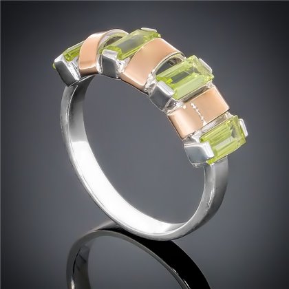 Перстень 382 хризоліт Rh Timofeev