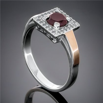 Перстень 380 гранат Rh Timofeev