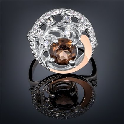 Перстень 378 раухтопаз Timofeev