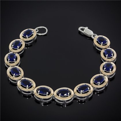 Браслет 605(18/12)альпініт синій Rh Timofeev