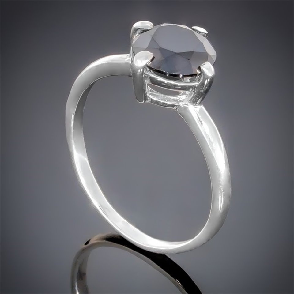 Перстень 138 чорний Rh Timofeev