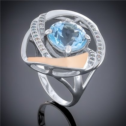 Перстень 194 топаз Rh Timofeev