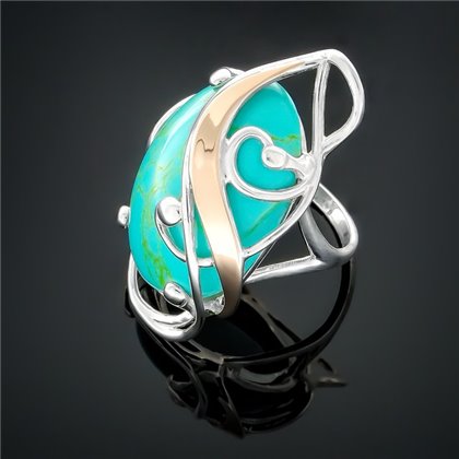 Перстень 295 бірюза імітація Rh Timofeev