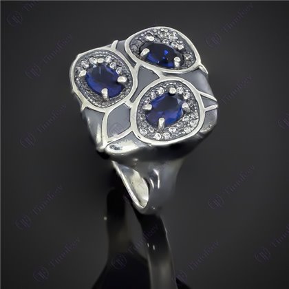 Перстень 597 альпініт синій Timofeev