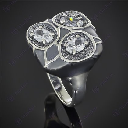 Перстень 597 цирконій білий Timofeev