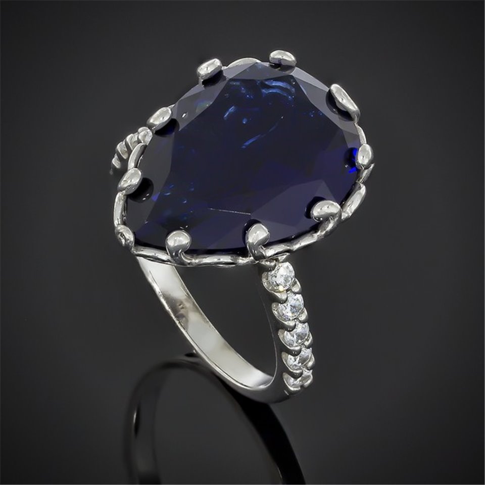 Перстень 602 альпініт синій Rh Timofeev