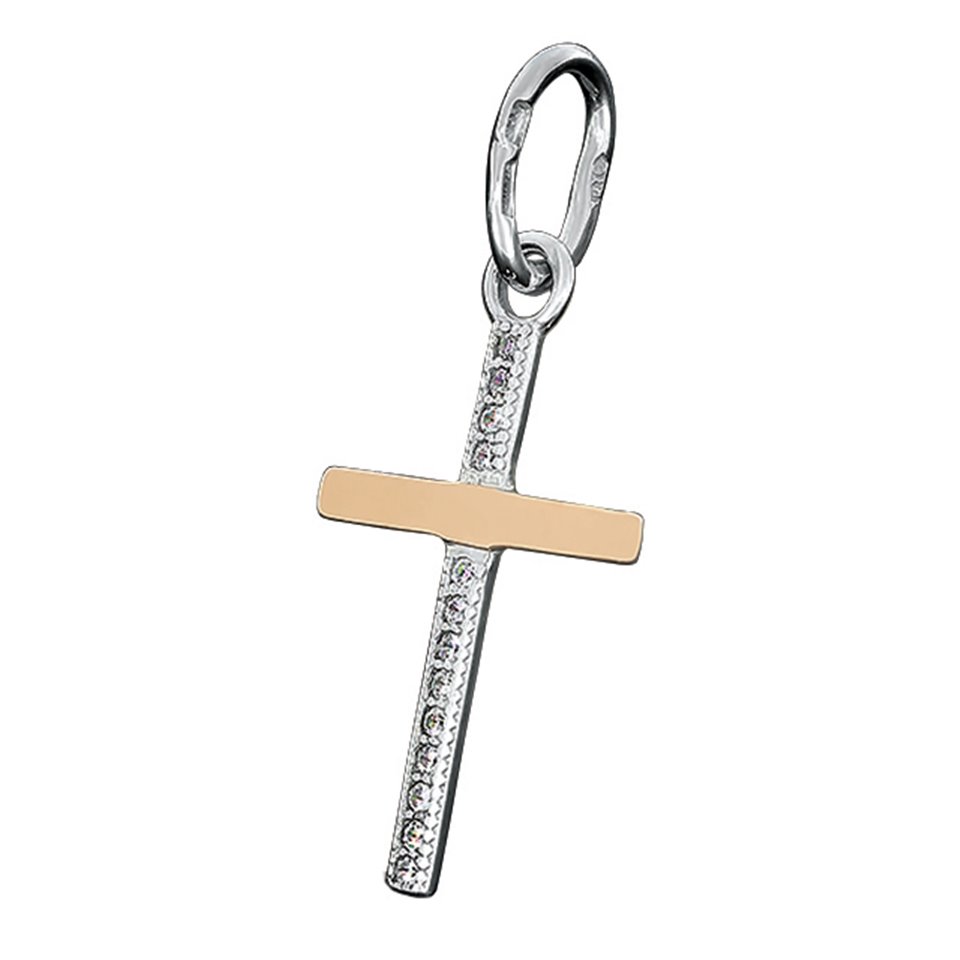 Хрест 023 цирконій білий Rh Timofeev