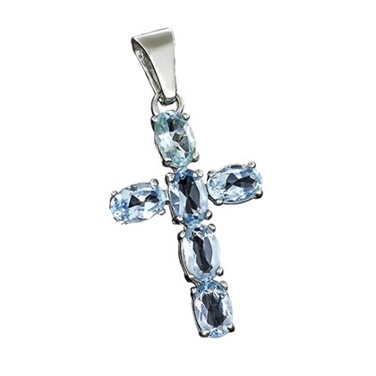 Хрестик 031 топаз родій Timofeev