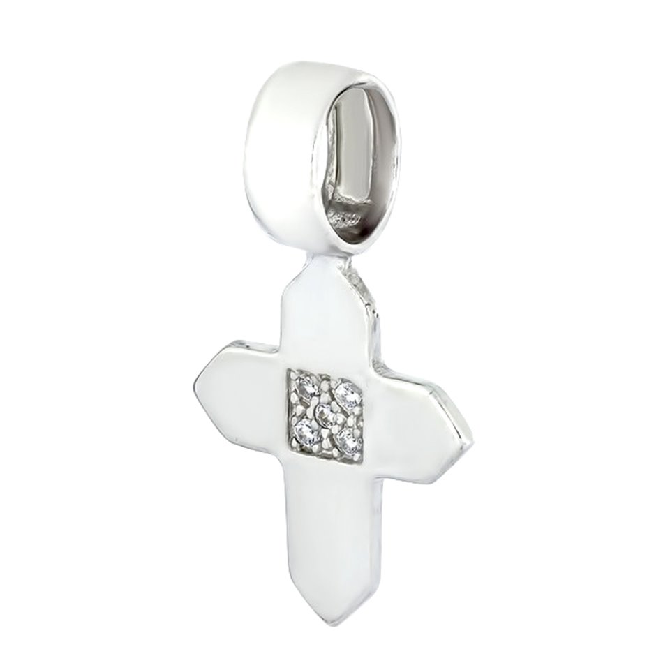 Хрест 036 цирконій білий Rh Timofeev