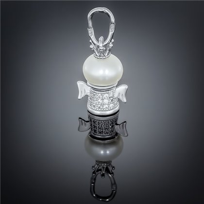 Підвіс 033 перлина біла Rh Timofeev
