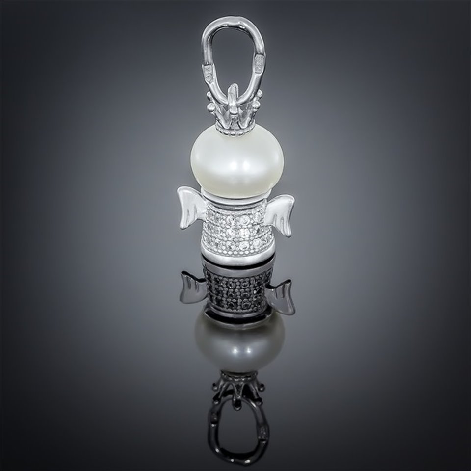 Підвіс 033 перлина біла Rh Timofeev