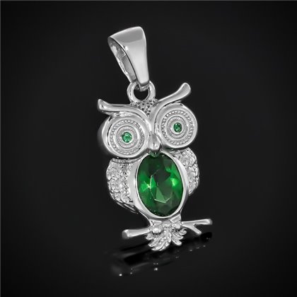 Підвіс 608 альпініт зелений/цирконій з. Rh Timofeev