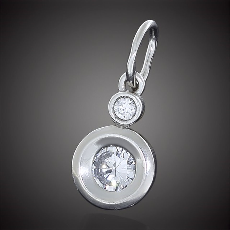 Підвіс 628 цирконій білий Rh Timofeev