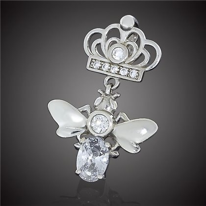 Підвіс 668 цирконій білий Rh Timofeev