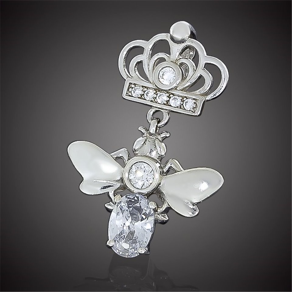 Підвіс 668 цирконій білий Rh Timofeev