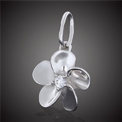 Підвіс 673 цирконій білий Rh Timofeev