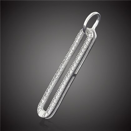 Підвіс 820 цирконій білий Rh Timofeev