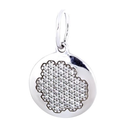 Підвіс 871 цирконій білий Rh Timofeev