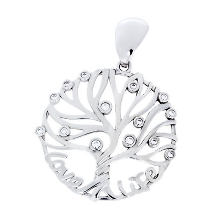 Підвіс 564 цирконій білий Rh Timofeev