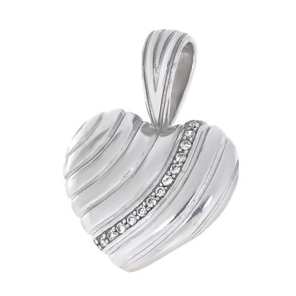 Підвіс 830 цирконій білий Rh Timofeev