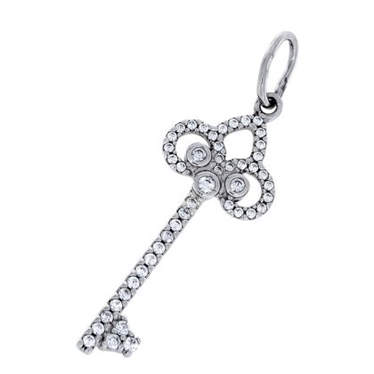 Підвіс 893 цирконій білий Rh Timofeev