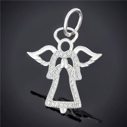 Підвіс 558 цирконій білий Rh Timofeev