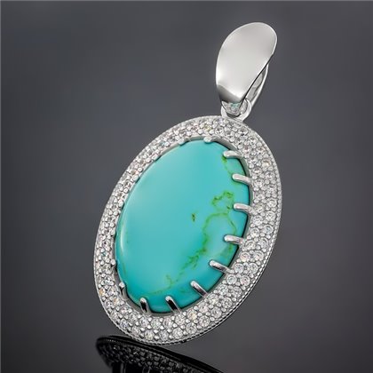 Підвіс 476 бірюза імітація Rh Timofeev