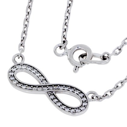 Кольє 633 цирконій білий Rh Timofeev