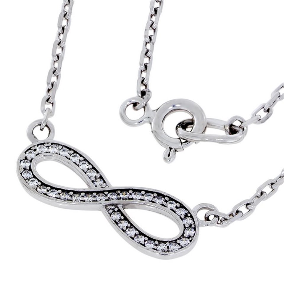 Кольє 633 цирконій білий Rh Timofeev