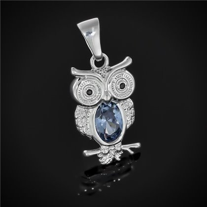 Підвіс 608 альпініт монтана/цирконій чорний Rh Timofeev