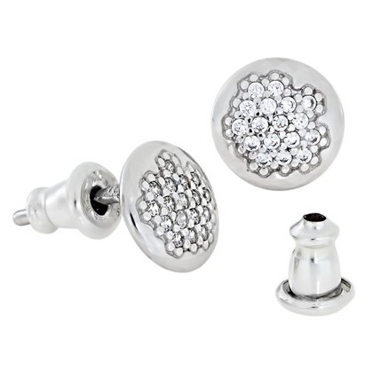 Сережки 871 цирконій білий Rh Timofeev