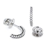 Сережки 021 цирконій білий Rh