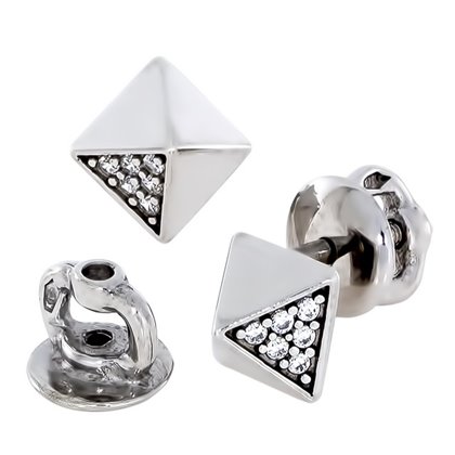 Сережки 029 цирконій білий Rh Timofeev