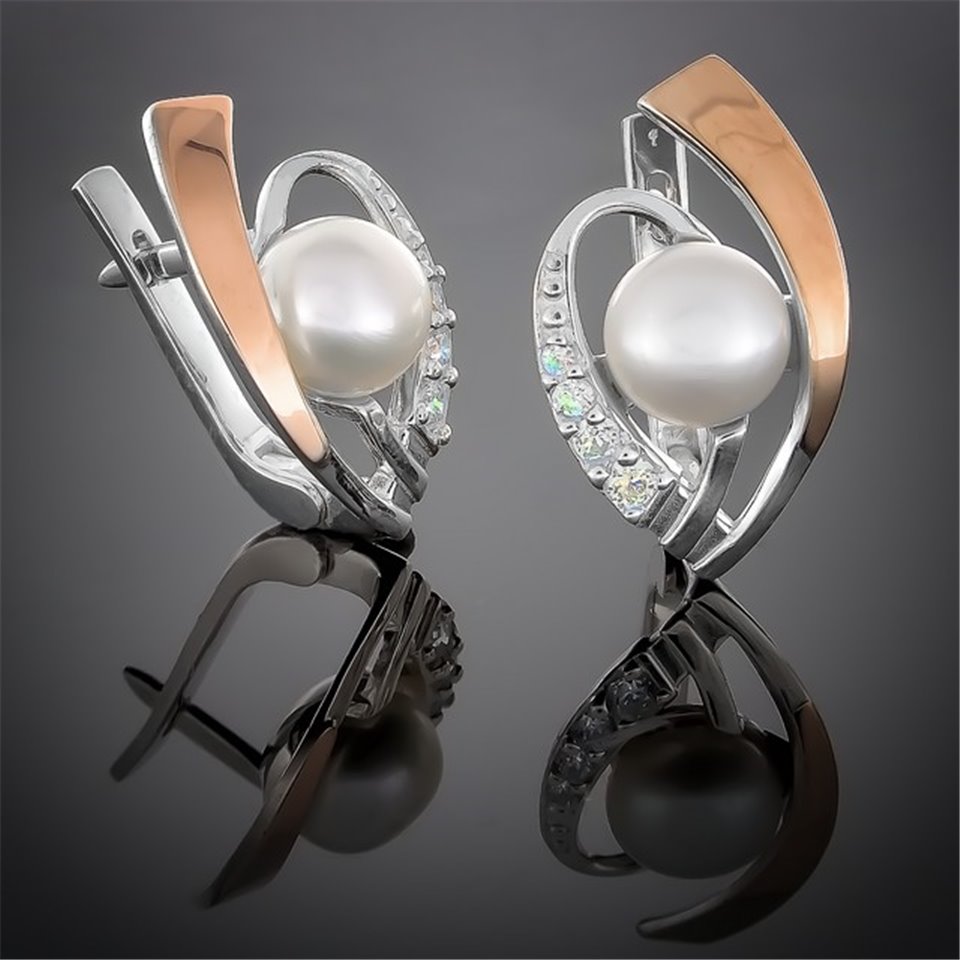 Сережки 178 перлина б. Rh Timofeev