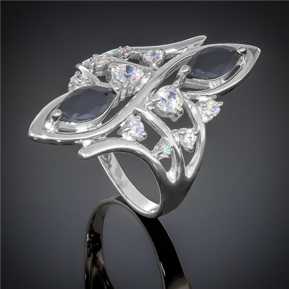 Перстень 029 чорний Rh Timofeev