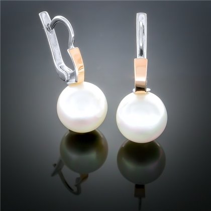 Сережки 197 перлина біла Rh Timofeev