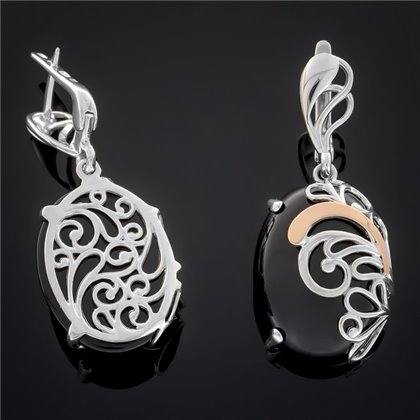 Сережки 321 онікс Rh Timofeev