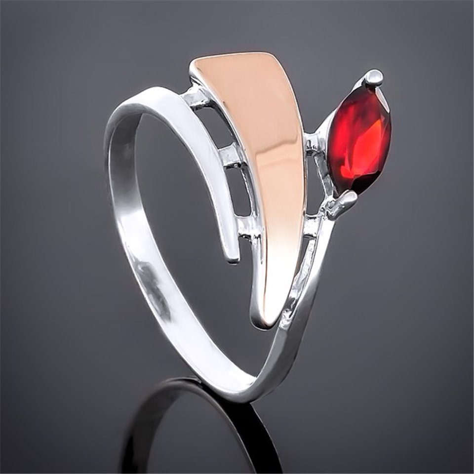 Перстень 78 гранат Rh Timofeev