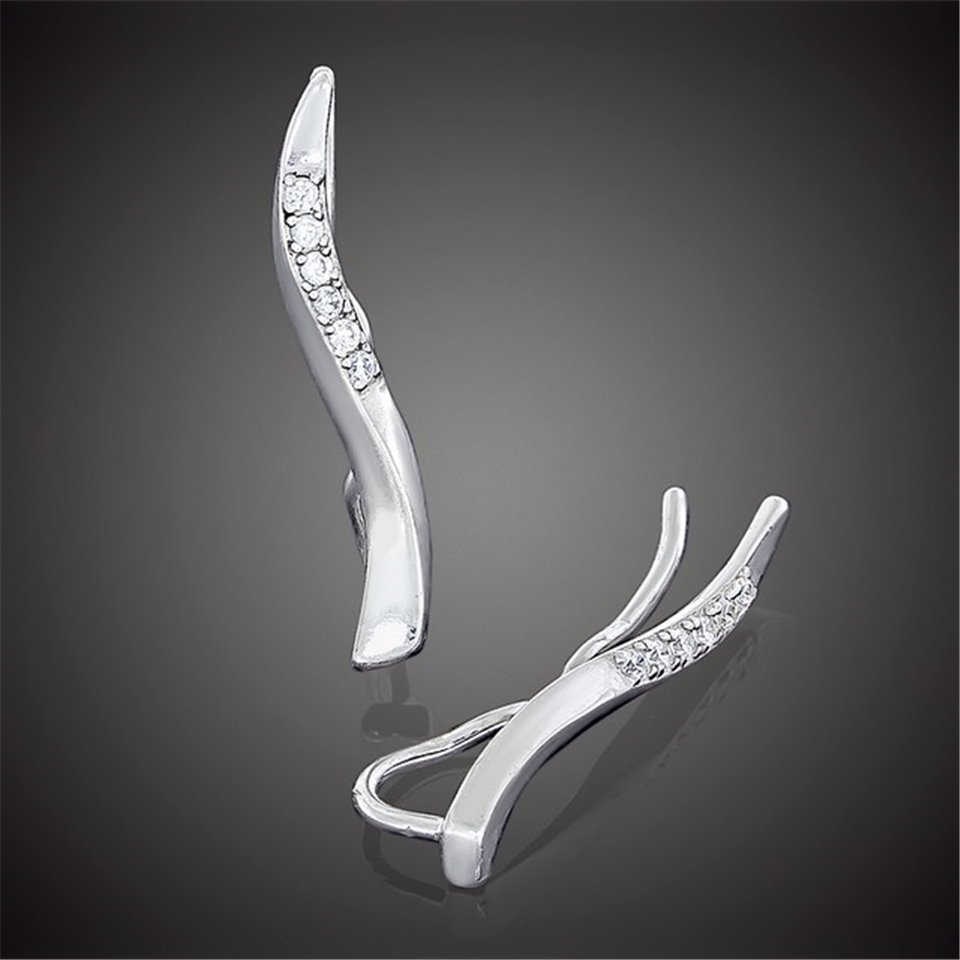 Сережки 685 цирконій білий Rh Timofeev