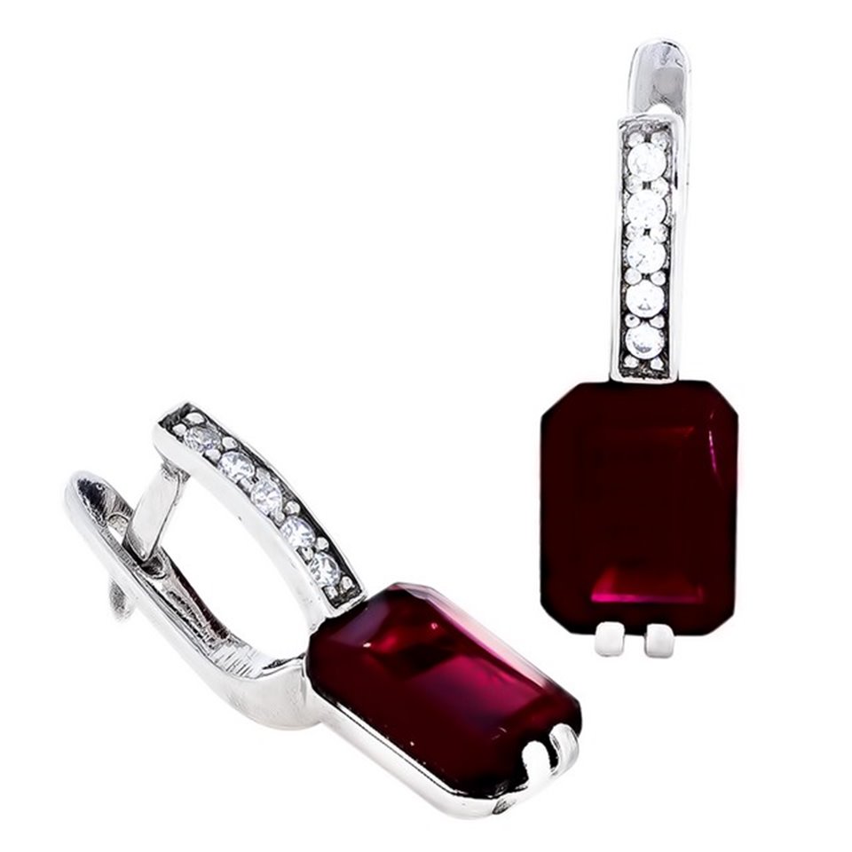 Сережки 676 гранат Rh Timofeev